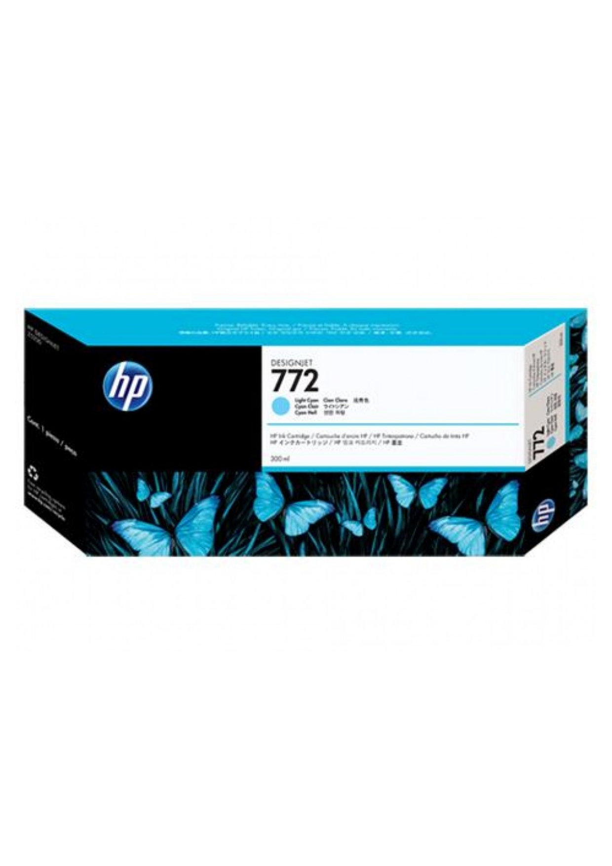 Front | CARTUCHO HP 772 - TINTA CIANO CLARO 300ML - CN632A PARA